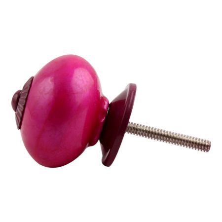 Neon Pink Purple Fitting Ceramic Knob